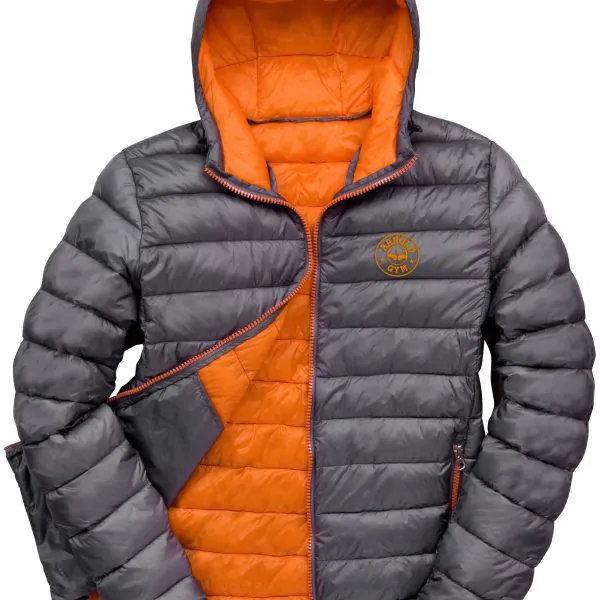 AG Puffer grey Jacket-arnold gym