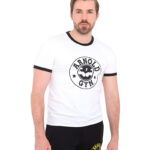 Arnold Gym Retro Bodybuilding Workout Training Black White T Shirt