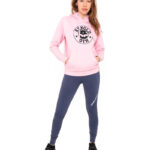 arnold gym women organic pink hoodie