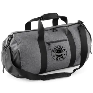 athletic bodybuilding bag grey marl arnold gym