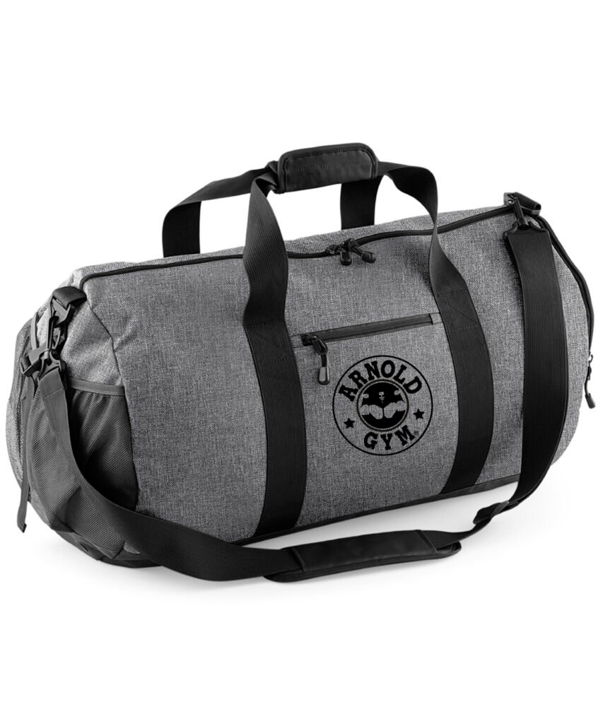athletic bodybuilding bag grey marl arnold gym