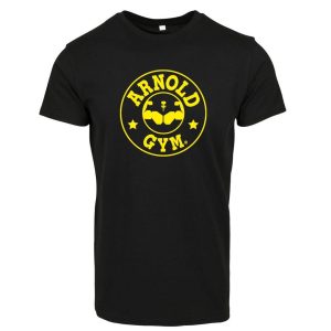 ARNOLD GYM bodybuilding- workout t-shirt - gym t-shirt- BLACK T SHIRT