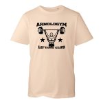 arnold gym lifting club t-shirt-desert