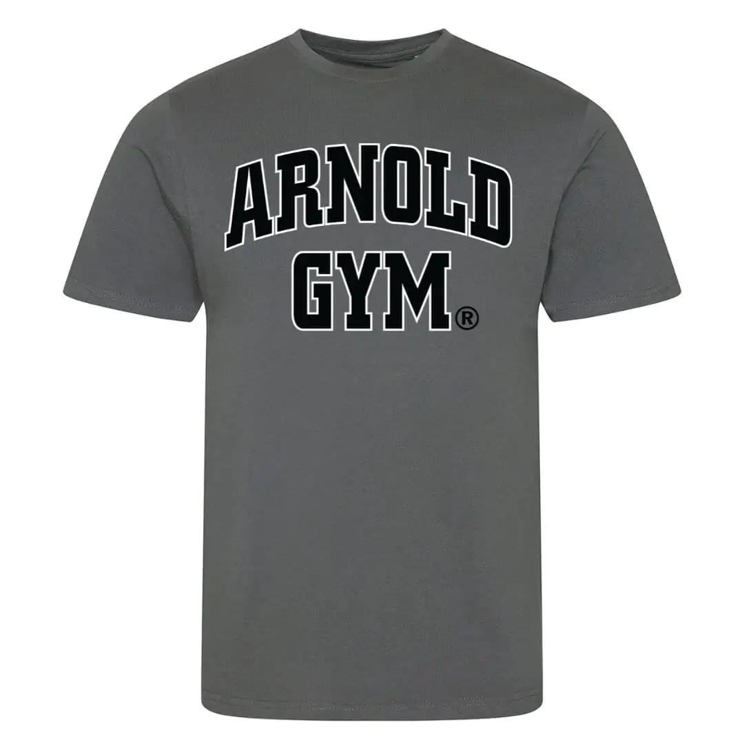 Arnold gym t-shirt-bold statement-charcoal t-shirt