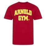 Arnold gym t-shirt-bold statement-red t-shirt
