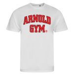 Arnold gym t-shirt-bold statement-white t-shirt
