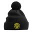 organic cotton arnold gym beanie-black