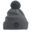 organic cotton arnold gym beanie-grey